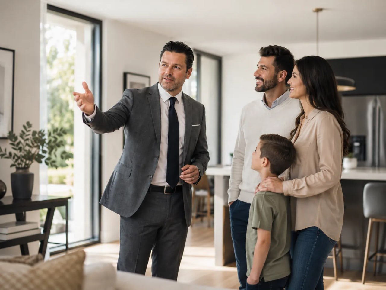 Buyers getting keys to a home