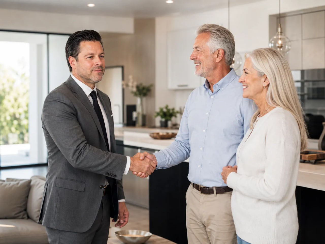 Agent closing a residential deal